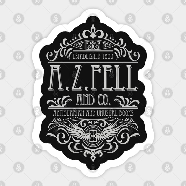 Good Omens: A.Z. Fell Book Shop (light) Sticker by firlachiel